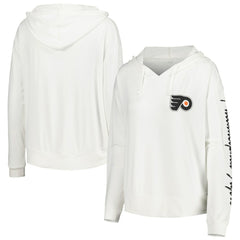 Philadelphia Flyers Concepts Sport Women's Accord Hacci Long Sleeve Hoodie Top - White - NHL