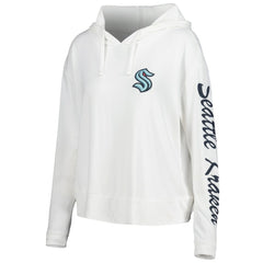 Seattle Kraken Concepts Sport Women's Accord Hacci Long Sleeve Hoodie Top - Cream - NHL