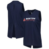 Boston Red Sox Levelwear Women's Paisley Chase V-Neck Tank Top - MLB