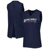 Detroit Tigers Levelwear Women's Paisley Chase V-Neck Tank Top - MLB