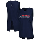 Atlanta Braves Levelwear Women's Paisley Chase V-Neck Tank Top - MLB