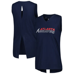 Atlanta Braves Levelwear Women's Paisley Chase V-Neck Tank Top - MLB