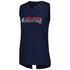 Atlanta Braves Levelwear Women's Paisley Chase V-Neck Tank Top - MLB