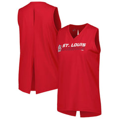 St. Louis Cardinals Levelwear Women's Paisley Chase V-Neck Tank Top - MLB