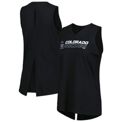 Colorado Rockies Levelwear Women's Paisley Chase V-Neck Tank Top - MLB