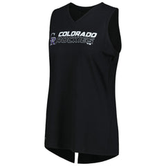 Colorado Rockies Levelwear Women's Paisley Chase V-Neck Tank Top - MLB