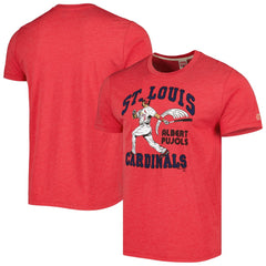 Albert Pujols St. Louis Cardinals Homage Illustration Tri-Blend T-Shirt - MLB