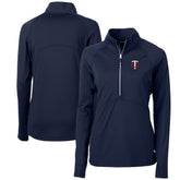 Minnesota Twins Cutter & Buck Women's Adapt Eco Knit Stretch Half-Zip Logo Pullover Top - MLB