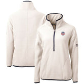 Minnesota Twins Cutter & Buck Women's Cascade Eco Sherpa Half-Zip Pullover Jacket - MLB