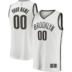 Brooklyn Nets Fast Break Custom Replica Jersey Association Edition White - NBA