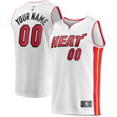 Miami Heat Fast Break Custom Replica Jersey Association Edition White - NBA