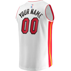 Miami Heat Fast Break Custom Replica Jersey Association Edition White - NBA