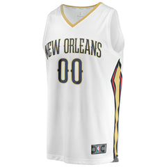 New Orleans Pelicans Unisex Custom Fast Break Jersey Association Edition White - NBA