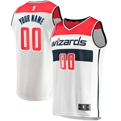 Washington Wizards Fast Break Custom Replica Jersey Association Edition White - NBA