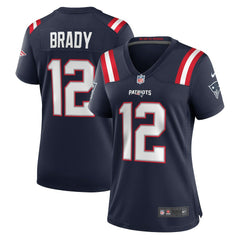 Tom Brady New England Patriots Women's Retired Game Jersey Navy | Nike for Sale