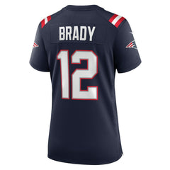 Tom Brady New England Patriots Women's Retired Game Jersey Navy | Nike for Sale