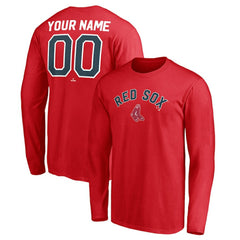 Boston Red Sox Personalized Cooperstown Collection Winning Streak Long Sleeve T-Shirt - MLB
