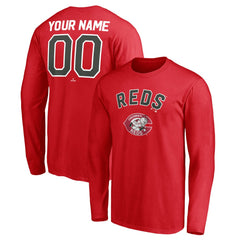Cincinnati Reds Personalized Cooperstown Collection Winning Streak Long Sleeve T-Shirt - MLB