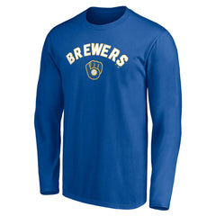 Milwaukee Brewers Personalized Cooperstown Collection Winning Streak Long Sleeve T-Shirt - MLB