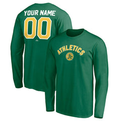 Athletics Personalized Cooperstown Collection Winning Streak Long Sleeve T-Shirt - MLB