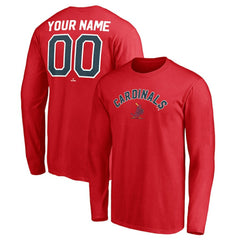 St. Louis Cardinals Personalized Cooperstown Collection Winning Streak Long Sleeve T-Shirt - MLB