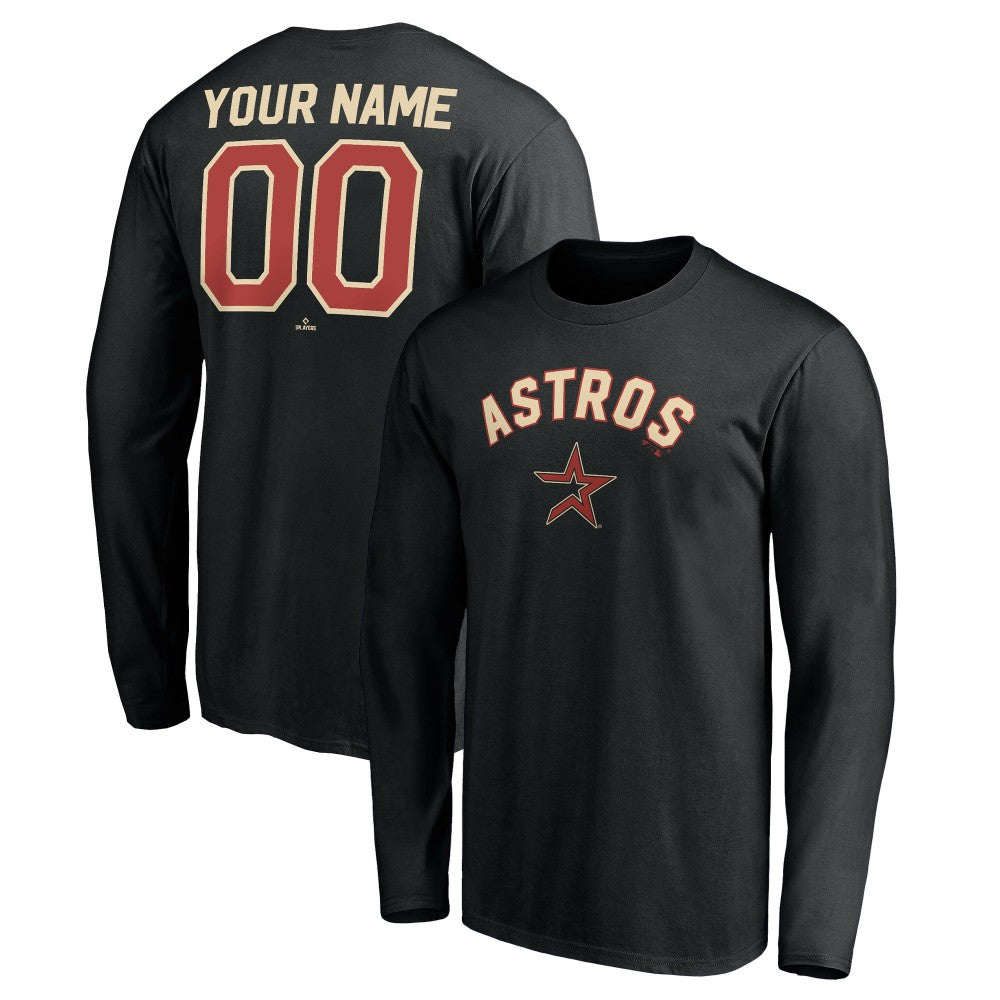 Houston Astros Personalized Cooperstown Collection Alternate Winning Streak Long Sleeve T-Shirt - MLB