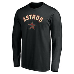 Houston Astros Personalized Cooperstown Collection Alternate Winning Streak Long Sleeve T-Shirt - MLB