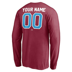 Philadelphia Phillies Personalized Cooperstown Collection Alternate Winning Streak Long Sleeve T-Shirt - MLB