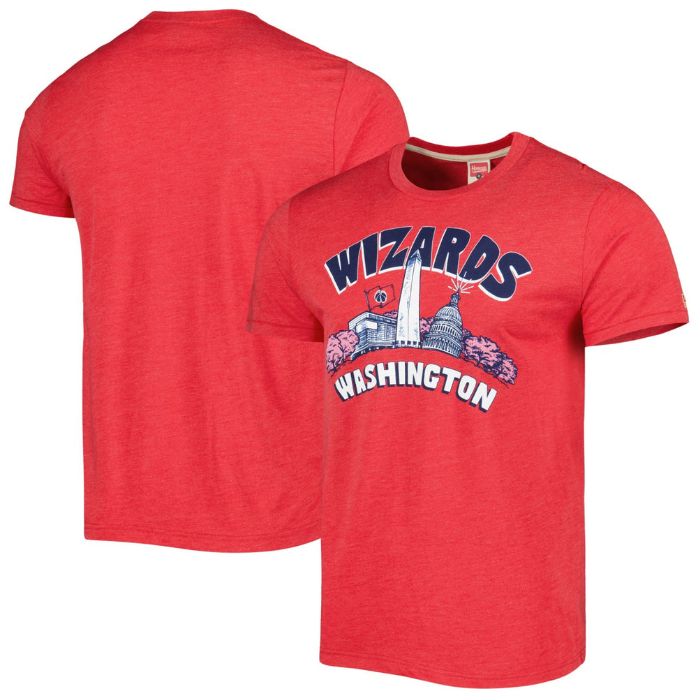 Washington Wizards Homage Unisex Hometown Hyper Local Tri-Blend T-Shirt Red - NBA