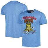 Philadelphia 76ers Homage Unisex Hometown Hyper Local Tri-Blend T-Shirt Light Blue - NBA