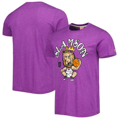 Sacramento Kings Homage Unisex Team Mascot Tri-Blend T-Shirt Purple - NBA