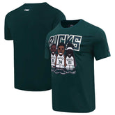 Giannis Antetokounmpo, Jrue Holiday, Khris Middleton Milwaukee Bucks Pro Standard Multi Lineup T-Shirt Hunter Green - NBA