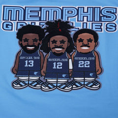 Jaren Jackson Jr., Ja Morant, Desmond Bane Memphis Grizzlies Pro Standard Multi Lineup T-Shirt Light Blue - NBA