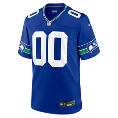 Seattle Seahawks Throwback Custom Jersey Royal | Nike for Sale