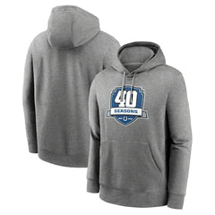 Indianapolis Colts 40th Anniversary Club Pullover Hoodie Heather Gray | Nike for Sale
