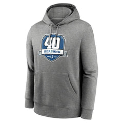 Indianapolis Colts 40th Anniversary Club Pullover Hoodie Heather Gray | Nike for Sale