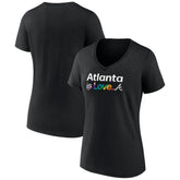Atlanta Braves Women's City Pride V-Neck T-Shirt - MLB