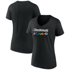 Cincinnati Reds Women's City Pride V-Neck T-Shirt - MLB