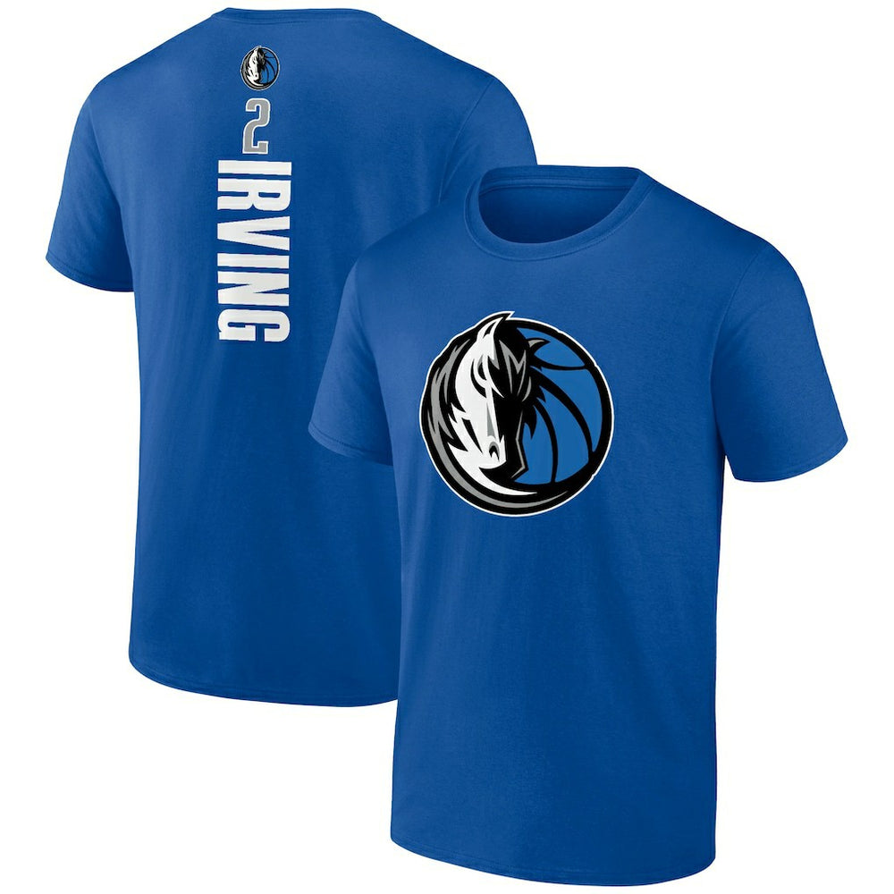 Kyrie Irving Dallas Mavericks Playmaker Name & Number T-Shirt Royal - NBA