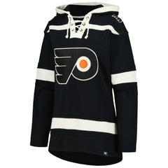 Philadelphia Flyers '47 Women's Superior Lacer Pullover Hoodie - Black - NHL