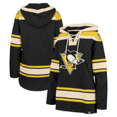 Pittsburgh Penguins '47 Women's Superior Lacer Pullover Hoodie - Black - NHL