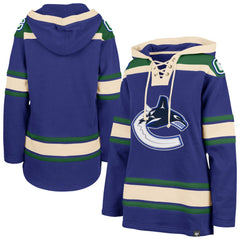 Vancouver Canucks '47 Women's Superior Lacer Pullover Hoodie - Blue - NHL
