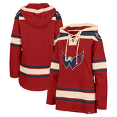 Washington Capitals '47 Women's Superior Lacer Pullover Hoodie - Red - NHL