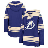 Tampa Bay Lightning '47 Women's Superior Lacer Pullover Hoodie - Blue - NHL