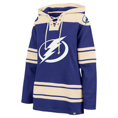 Tampa Bay Lightning '47 Women's Superior Lacer Pullover Hoodie - Blue - NHL