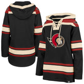 Ottawa Senators '47 Women's Superior Lacer Pullover Hoodie - Black - NHL