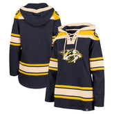 Nashville Predators '47 Women's Superior Lacer Pullover Hoodie - Navy - NHL