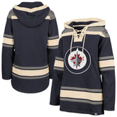 Winnipeg Jets '47 Women's Superior Lacer Pullover Hoodie - Navy - NHL
