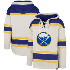Buffalo Sabres '47 Rockaway Lacer Pullover Hoodie - Oatmeal - NHL