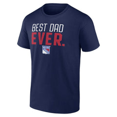 New York Rangers Best Dad Ever T-Shirt - Navy - NHL